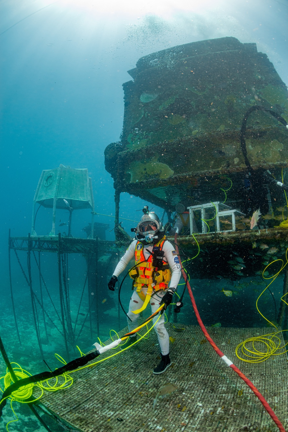 Navy diving equipment tested by astronauts for space exploration missions