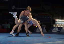 Marines support wrestlers at USMC National Championships