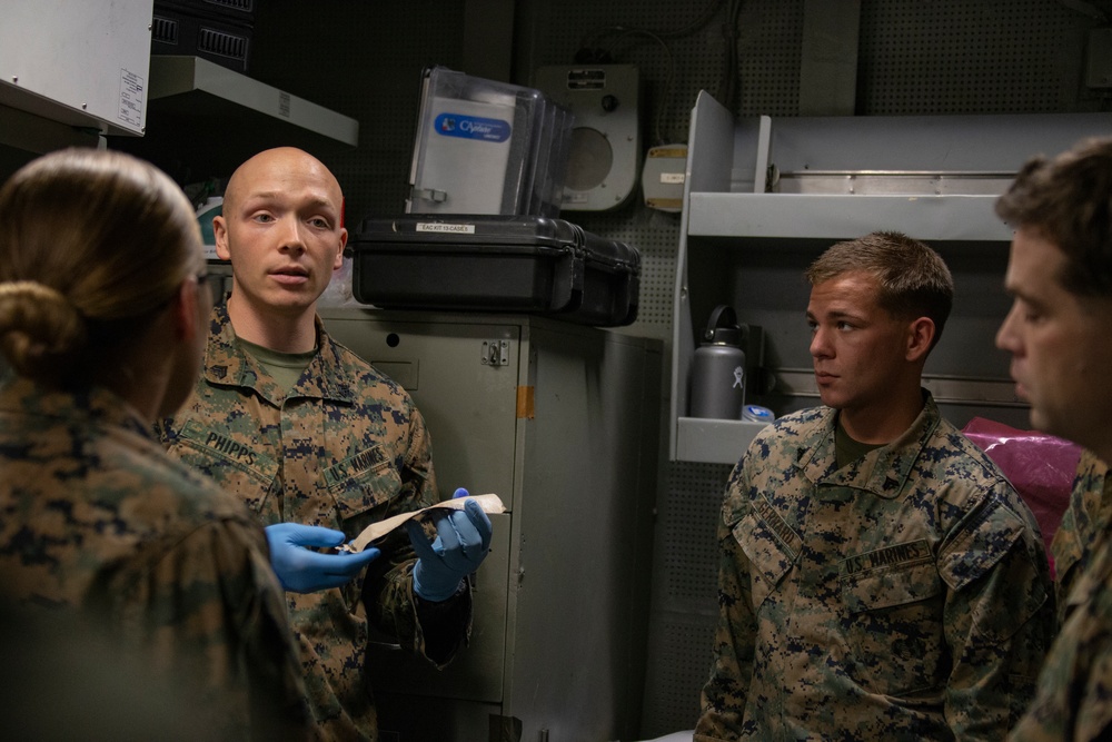 31st MEU Law Enforcement Detachment conducts IED deconstruction aboard USS Wasp