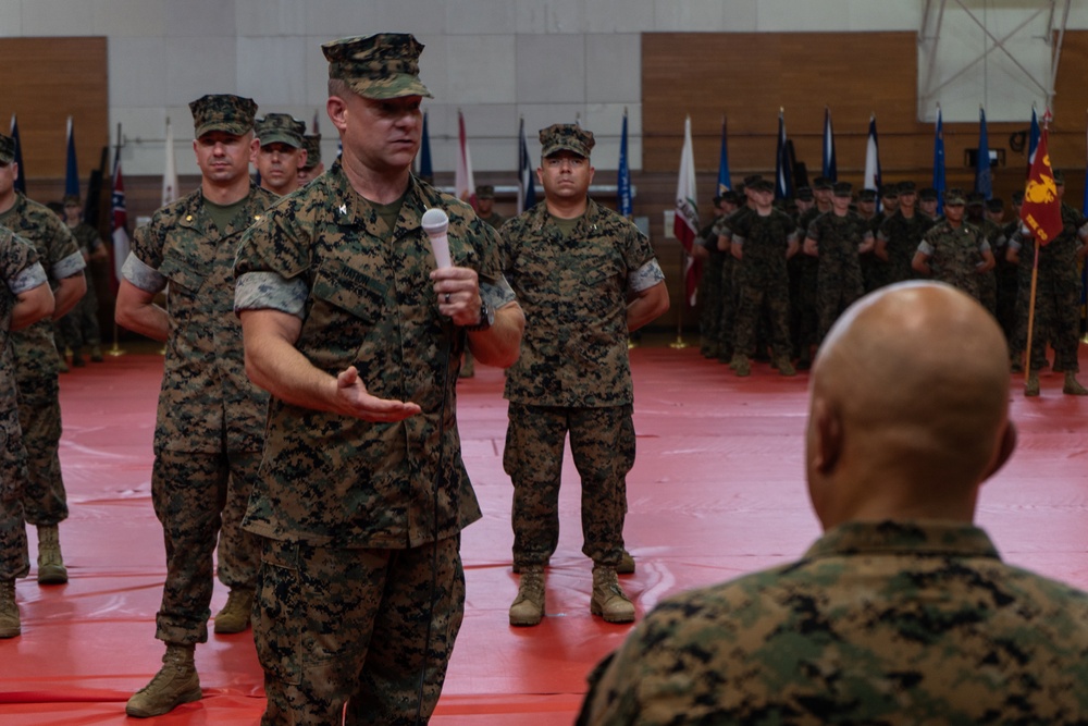 Col. Matthew R. Nation takes charge of Headquarters Battalion