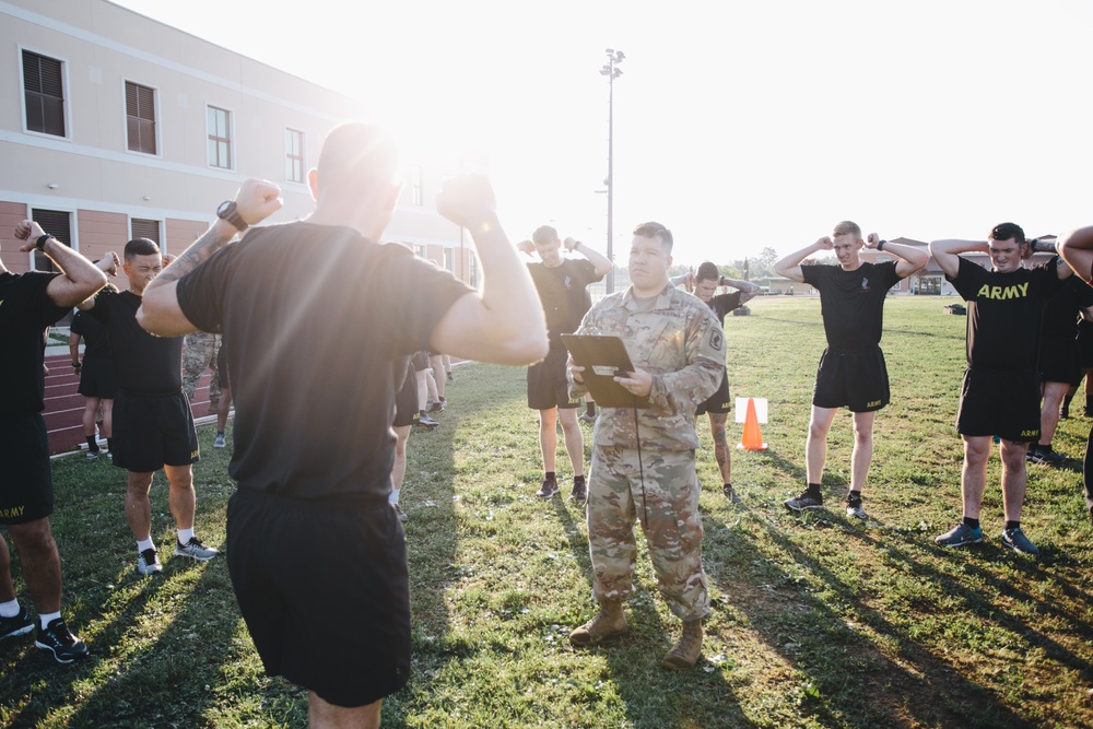 Jumpmasters perform PT