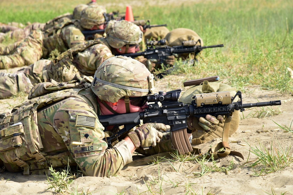 A company live fire exercise, Foce Reno - Italy.