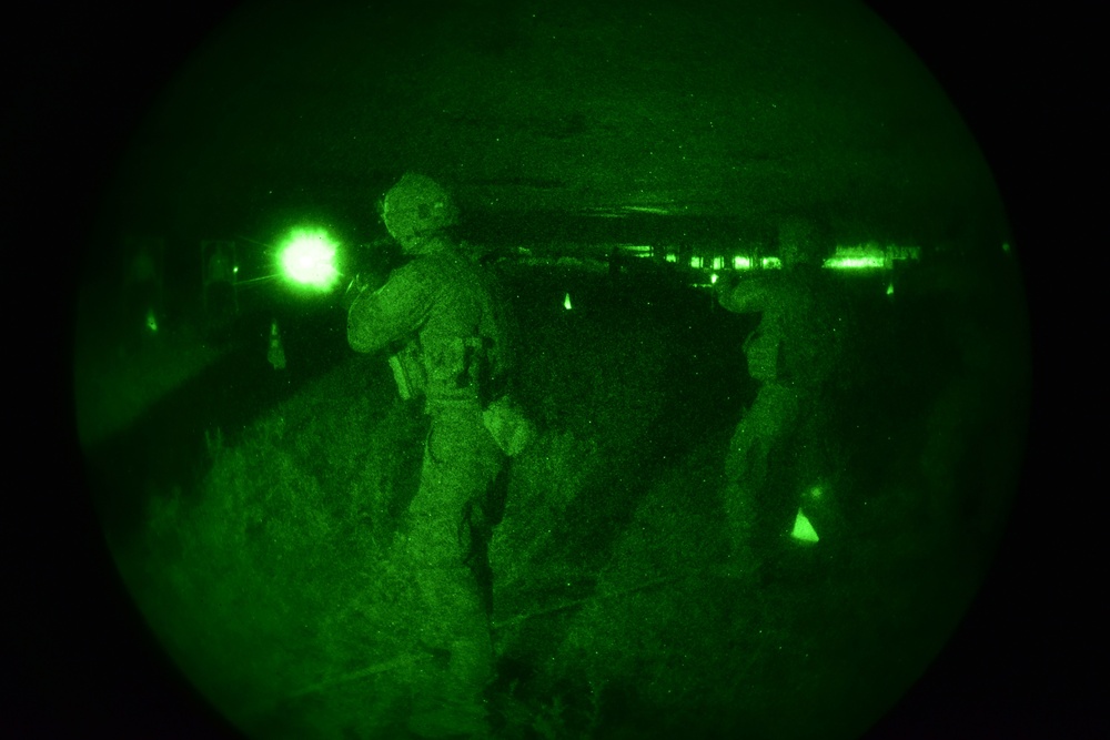 A company live fire exercise, Foce Reno - Italy.