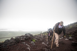 U.S. Marines, sailors climb a wonder of Japan