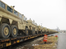 Security enterprise delivers excess vehicles to Egypt