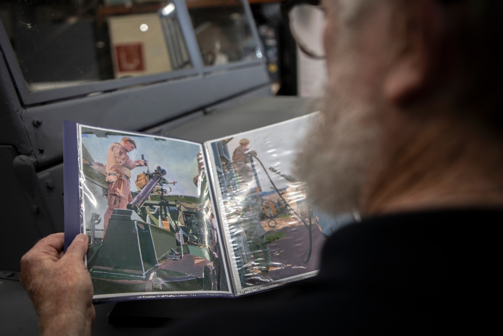 The artist of war: Combat Artist John Deckert visits MCAS Miramar