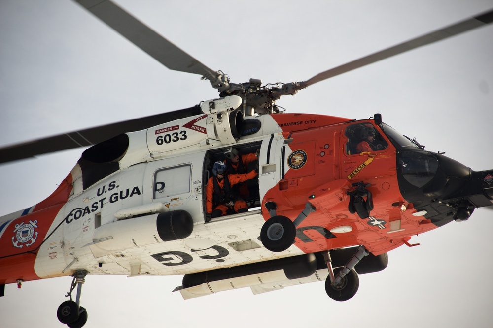 Coast Guard MH-60 Jayhawk helicopter training