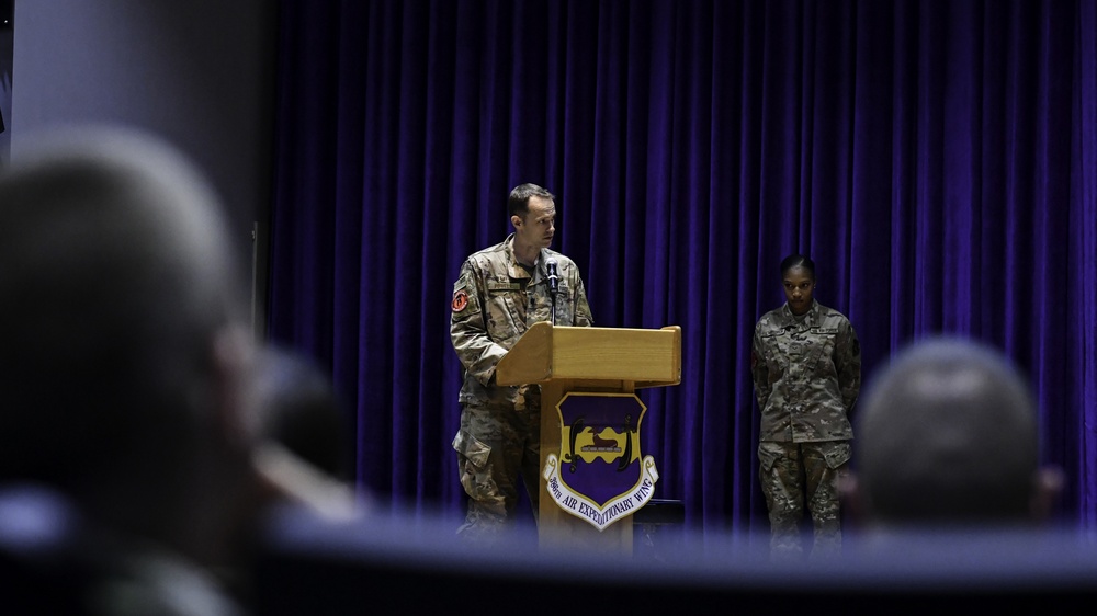 The 387th AES welcomes new commander