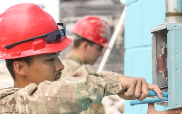 U.S. Army engineers finalize construction at Beyond the Horizon 2019