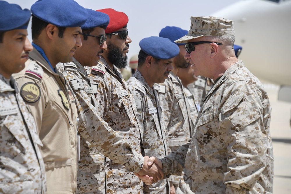 USCENTCOM commander visits military leaders in Saudi Arabia