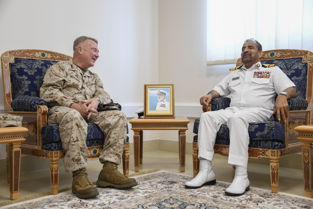 USCENTCOM commander visits military leaders in Oman