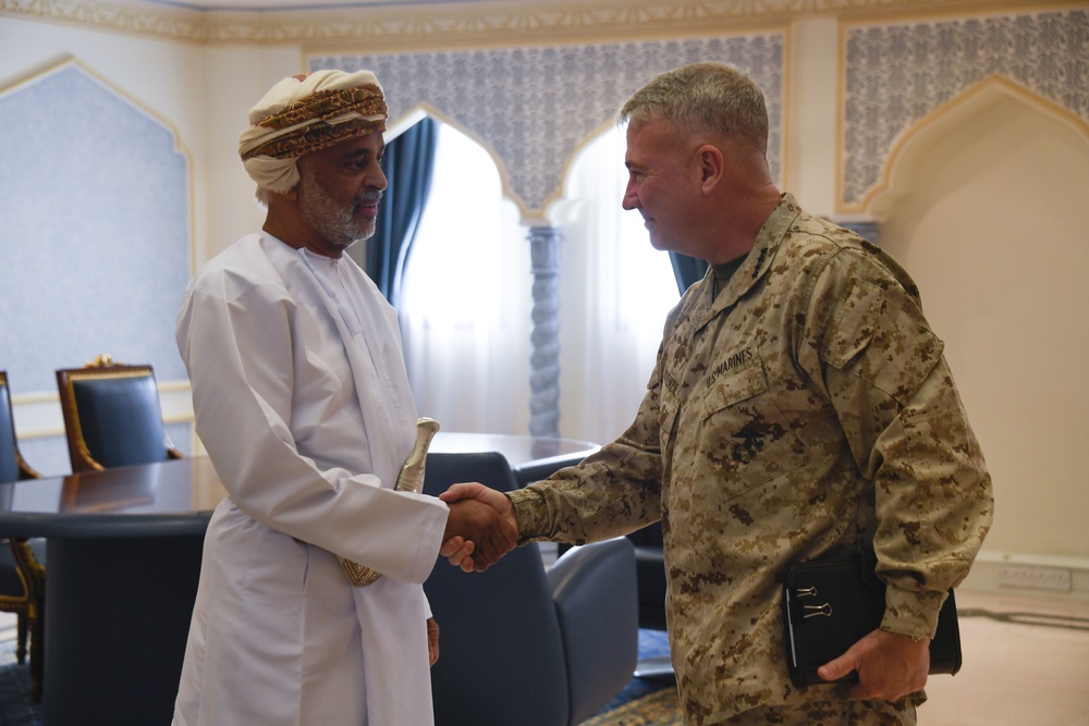 USCENTCOM commander visits military leaders in Oman