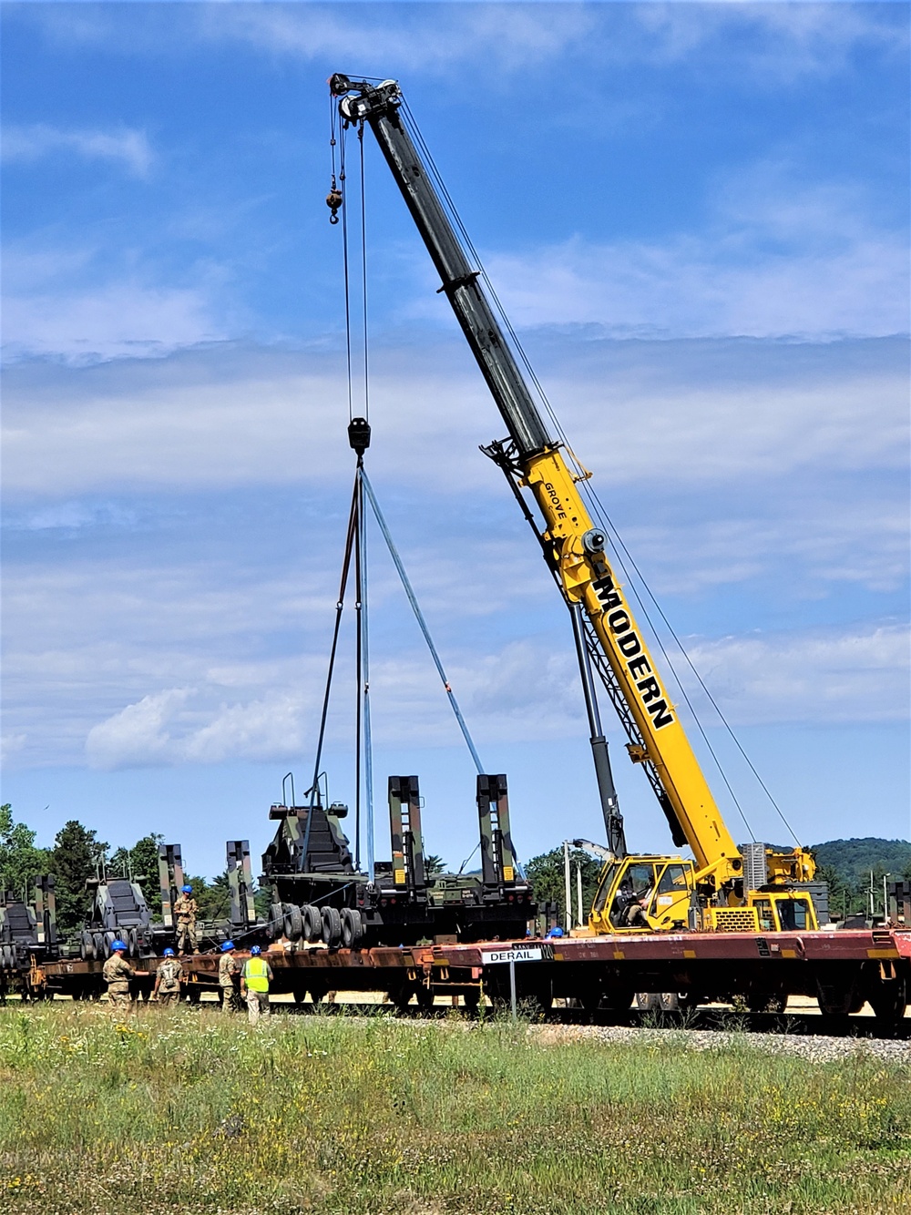 July 2019 rail movement held at Fort McCoy for Wisconsin National Guard units