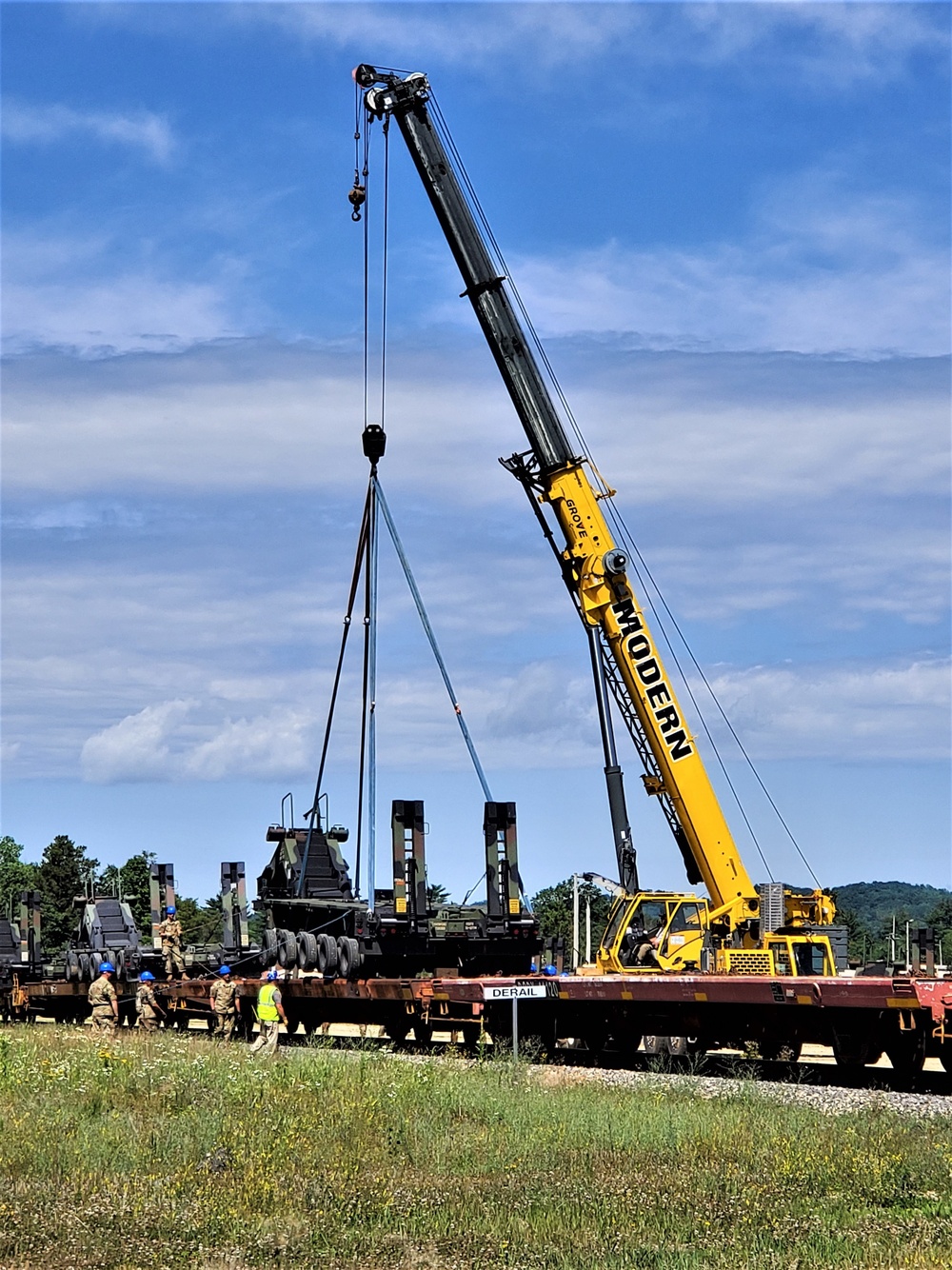 July 2019 rail movement held at Fort McCoy for Wisconsin National Guard units