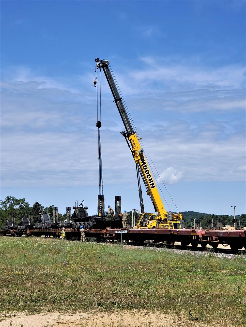 July 2019 rail movement held at Fort McCoy for Wisconsin National Guard units