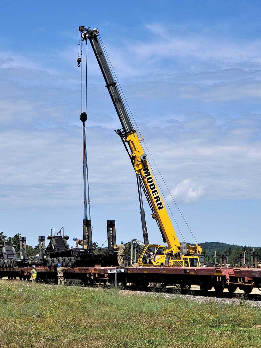 July 2019 rail movement held at Fort McCoy for Wisconsin National Guard units