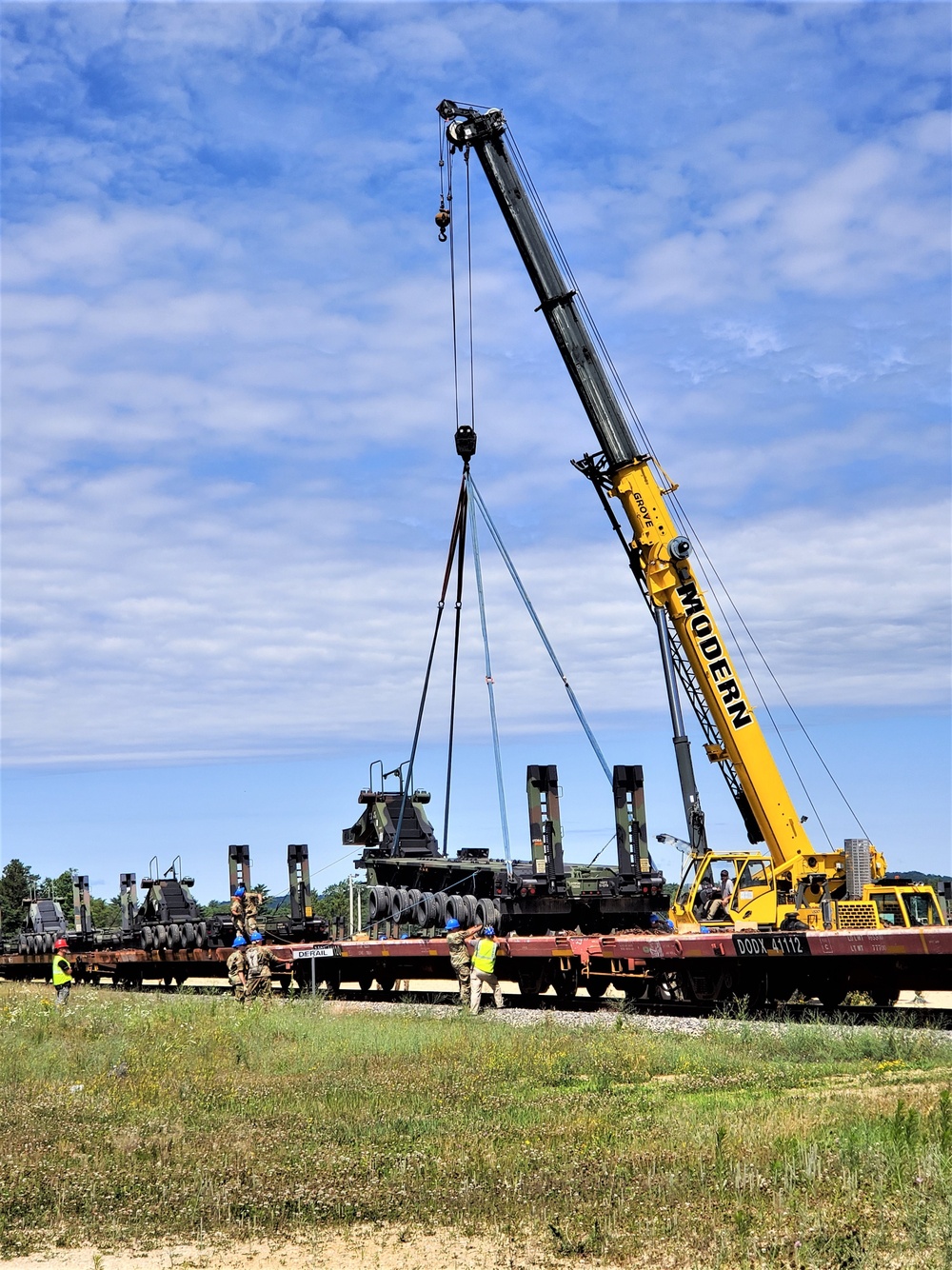 July 2019 rail movement held at Fort McCoy for Wisconsin National Guard units