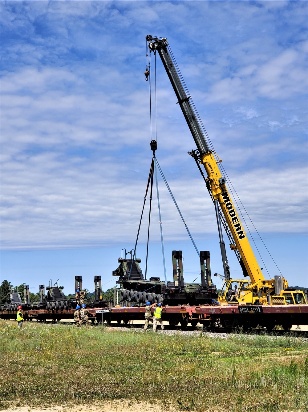 July 2019 rail movement held at Fort McCoy for Wisconsin National Guard units