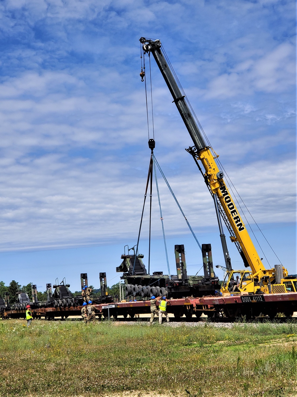 July 2019 rail movement held at Fort McCoy for Wisconsin National Guard units