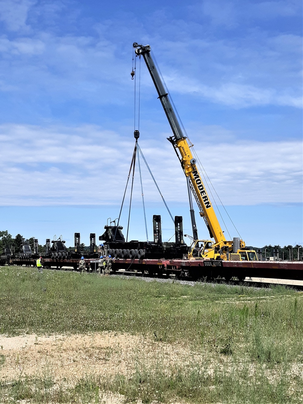 July 2019 rail movement held at Fort McCoy for Wisconsin National Guard units