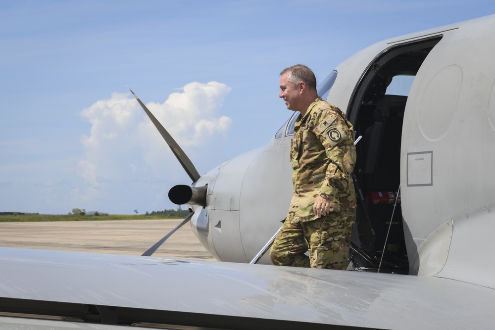 Brig. Gen. William Holt conducts fini-flight