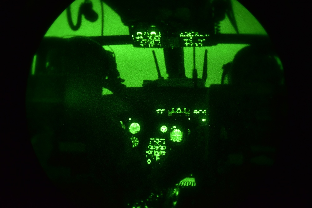 CGC Bertholf aviation detachment conducts night flights during Western Pacific patrol