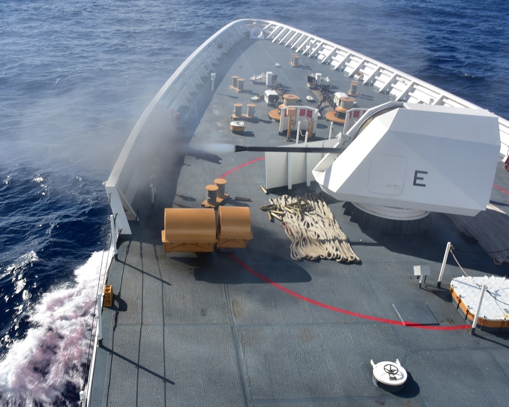 CGC Bertholf conducts gunnery exercise