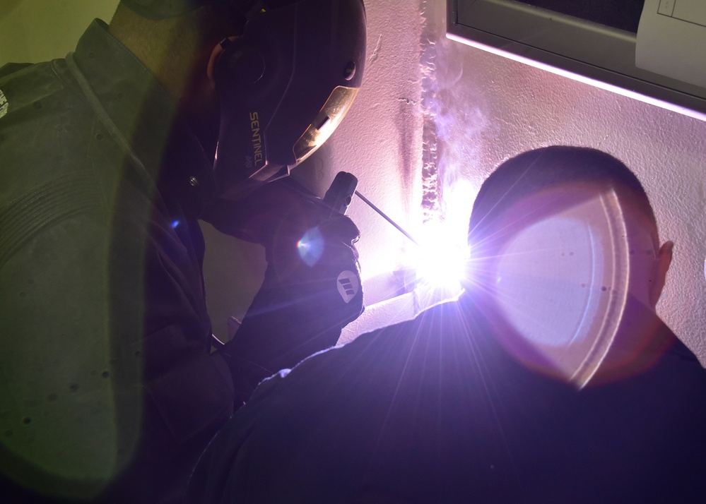 Hot work aboard CGC Bertholf