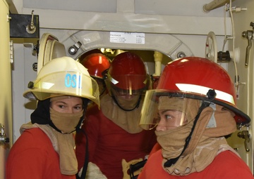 Damage control drill puts crew through its paces aboard CGC Bertholf