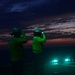 Crew trains for night helicopter landings aboard CGC Bertholf