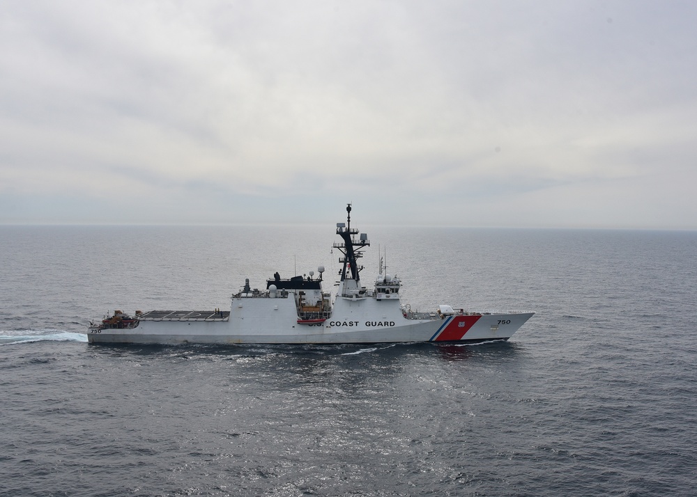 CGC Bertholf patrols Yellow Sea during Western Pacific deployment