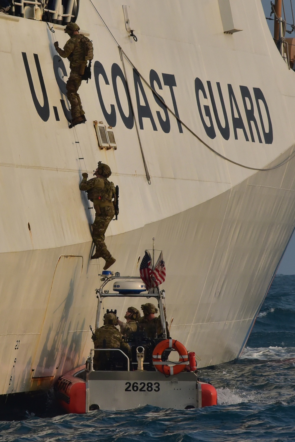 Maritime Security and Response Team-West trains aboard CGC Bertholf