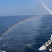Creating rainbows in the Yellow Sea aboard CGC Bertholf