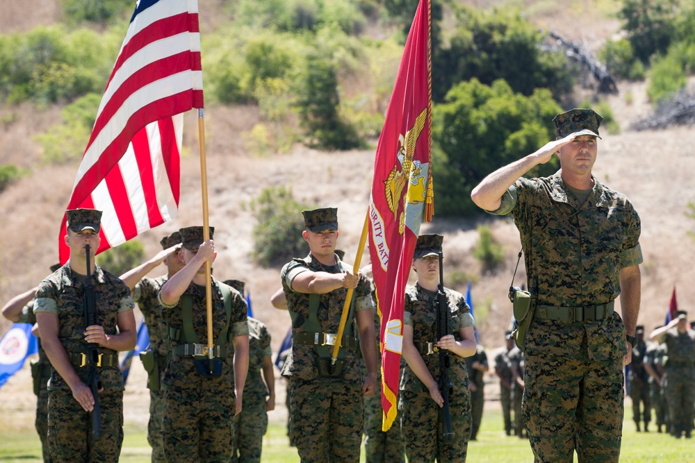 SES Bn. change of command ceremony