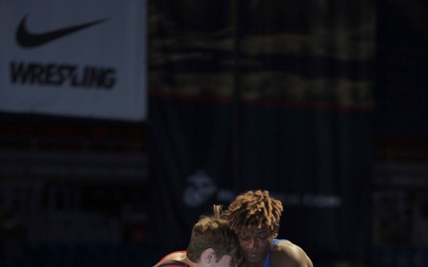 Marines support wrestlers at USMC National Championships