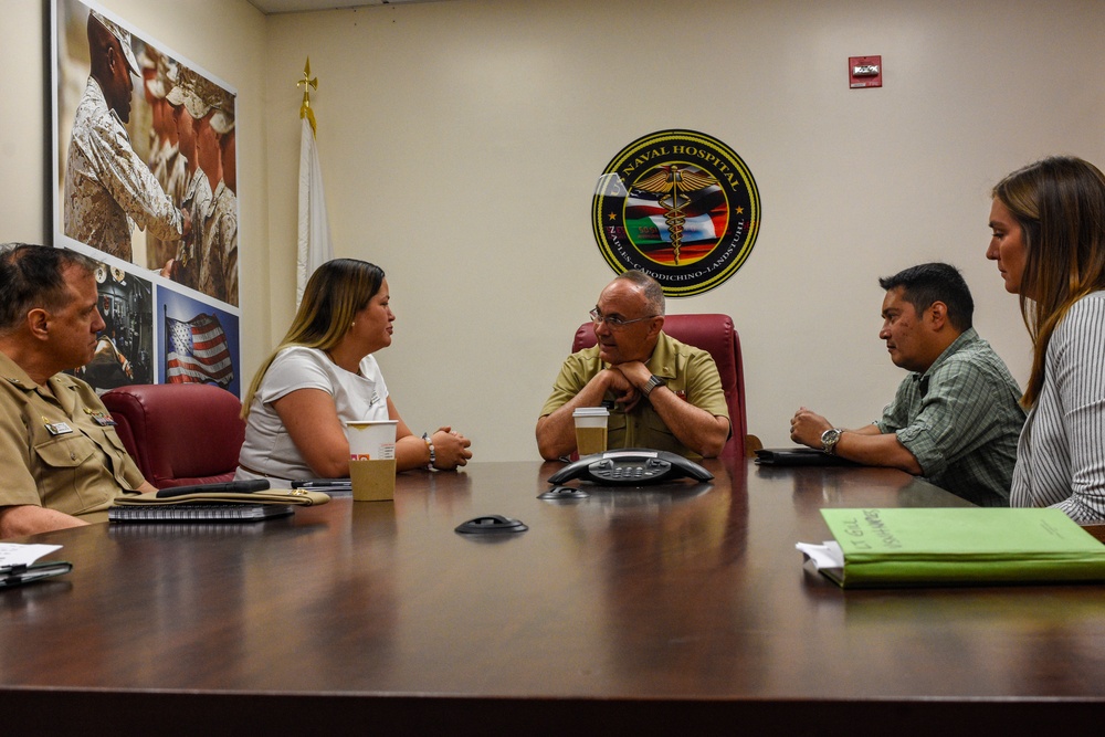 U.S. Navy Surgeon General and Chief, U.S. Navy Bureau of Medicine and Surgery, Visits Naval Hospital Naples