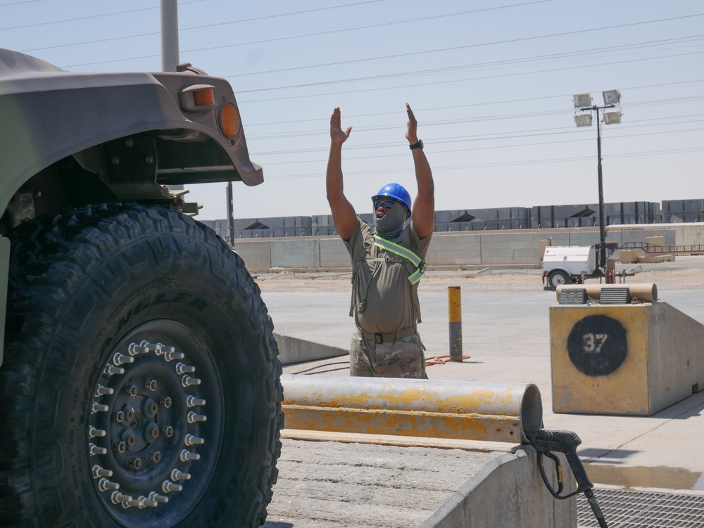 Working At The Washrack