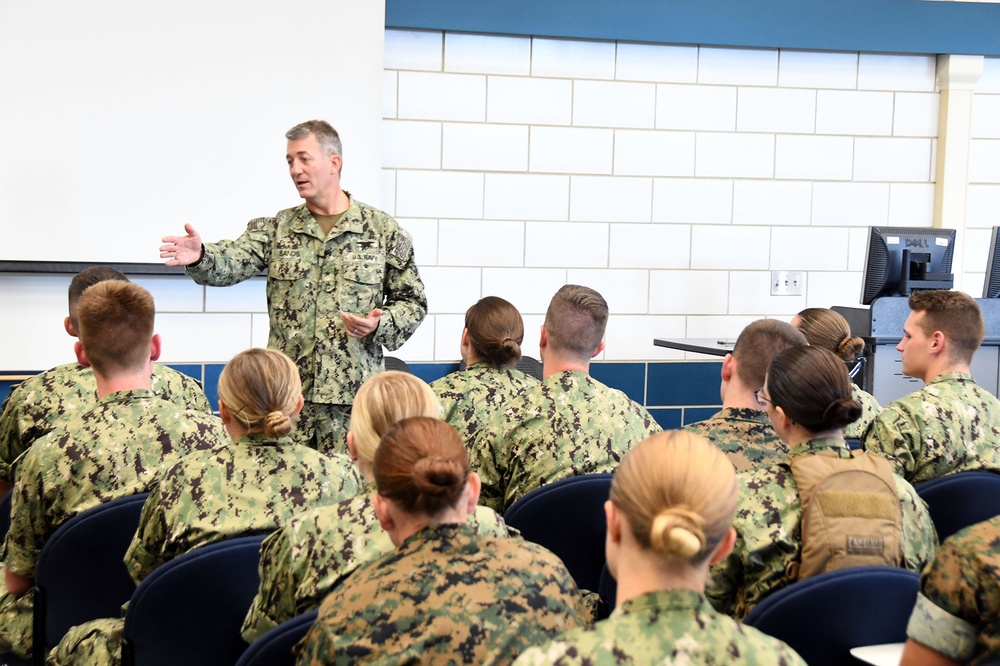 190719 CNSTC SPEAKS TO NROTC NSI MIDSHIPMAN INSTRUCTORS