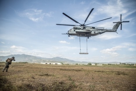 Marines conduct helicopter support training with Army in Honduras