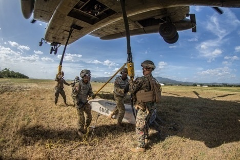 Marines conduct helicopter support training with Army in Honduras