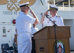 USNS Comfort Holds Change of Command Ceremony