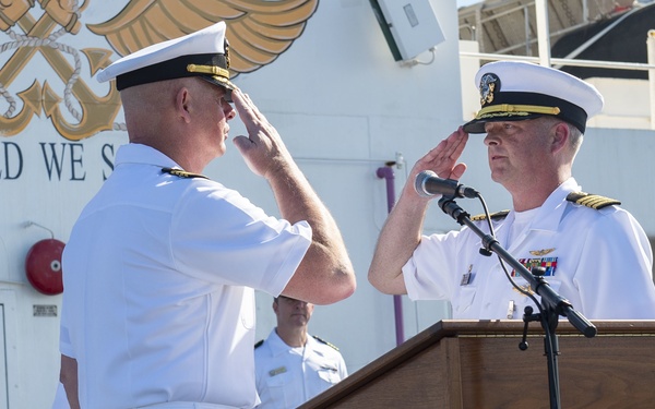 MTF Holds Change of Command Ceremony Aboard Comfort