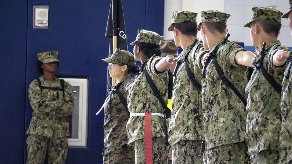 NROTC New Student Indoc - Drill Competition