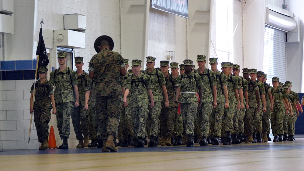 NROTC New Student Indoc - Drill Competition