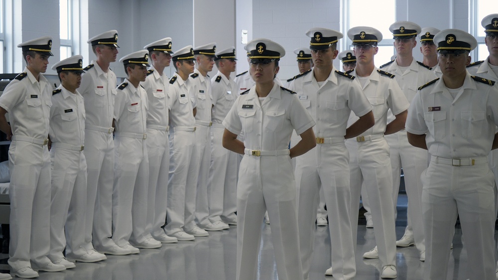 NROTC New Student Indoc - Uniform Inspection