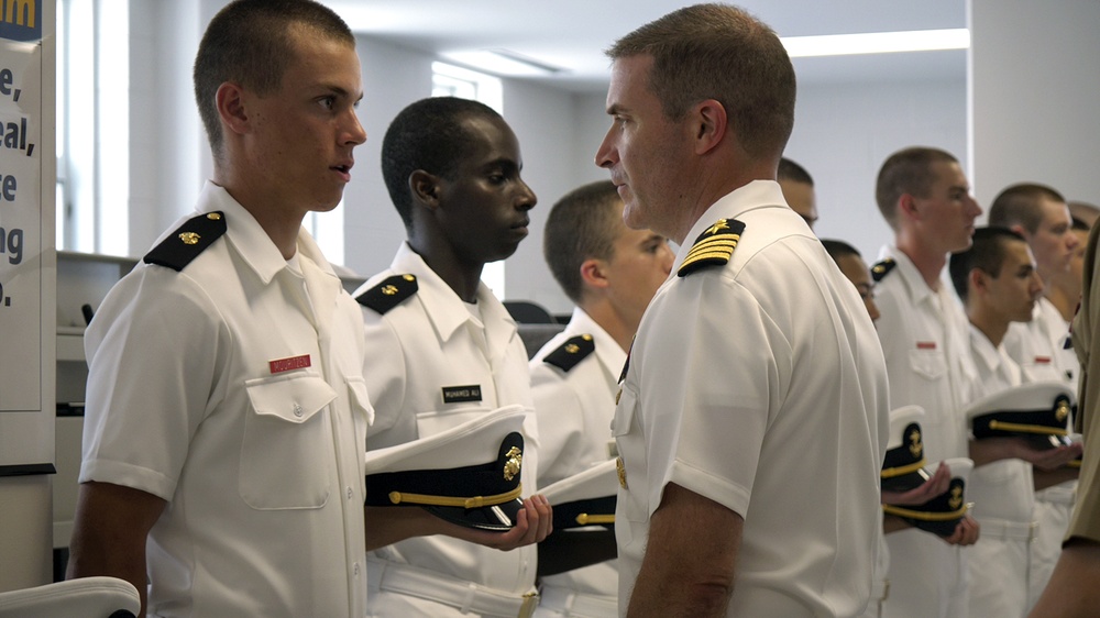 NROTC New Student Indoc - Uniform Inspection