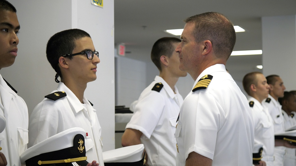 NROTC New Student Indoc - Uniform Inspection