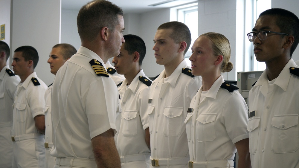 NROTC New Student Indoc - Uniform Inspection