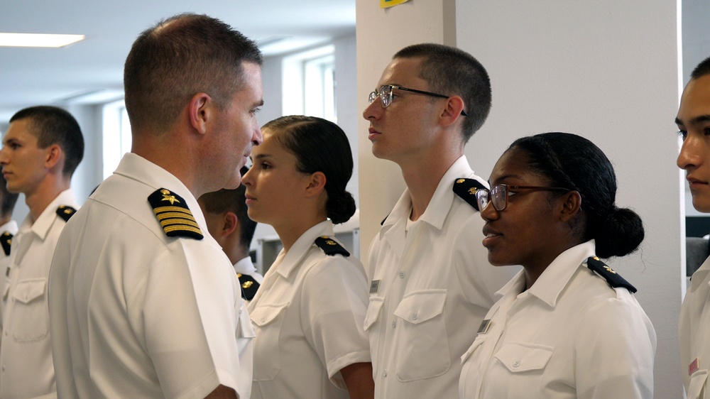 NROTC New Student Indoc - Uniform Inspection