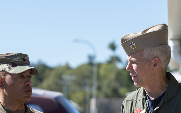 Rear Admiral Briefs at Camp Rocky during Talisman Sabre 2019